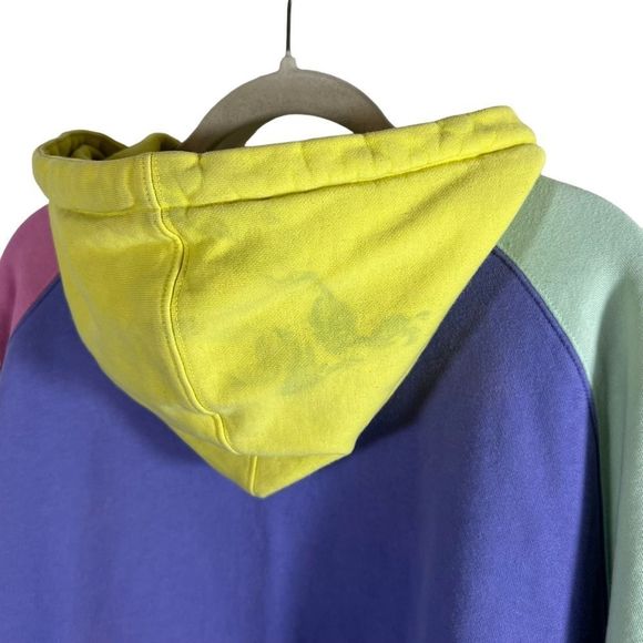 Teddy Fresh 90s Inspired Color Block Hoodie - Picture 7 of 8
